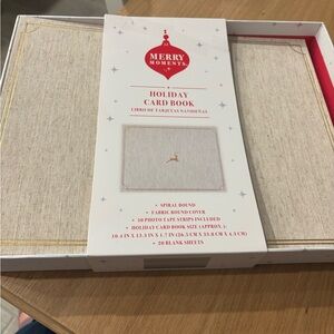 Holiday Card Book - Cream - scrapbook